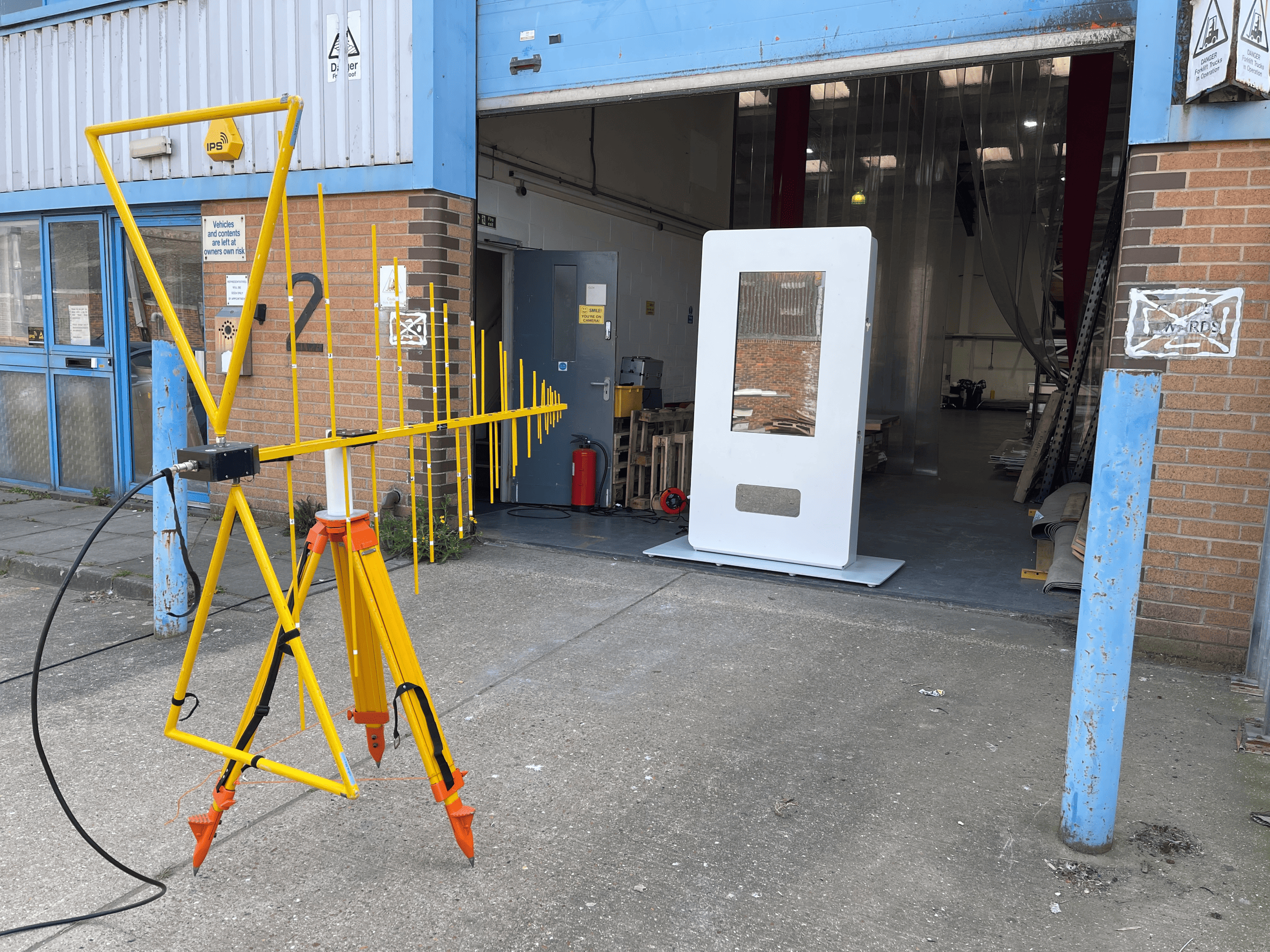The Odore vending machine undergoing EMC testing.